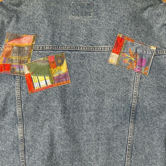 Vintage Hollywood Jeans Patchwork Denim Jacket - Picture 5 of 9